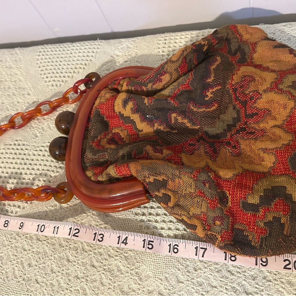 Vintage Coin Purse Carpet Bag Purse - Picture 11 of 12